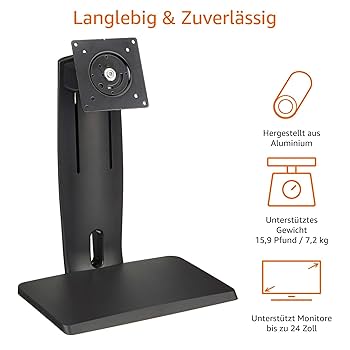 Amazon.co.jp: Amazonベーシック モニタースタンド LCD 高さ調節